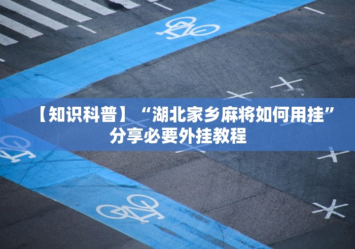 【知识科普】“湖北家乡麻将如何用挂”分享必要外挂教程