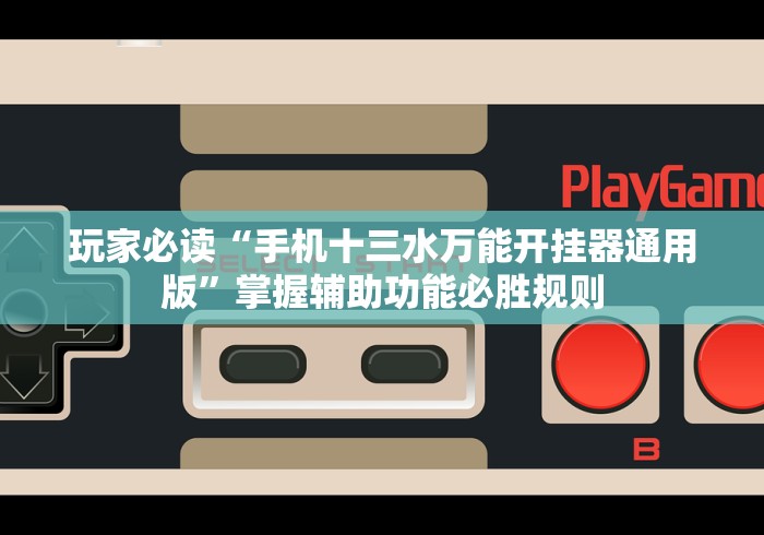 玩家必读“手机十三水万能开挂器通用版”掌握辅助功能必胜规则