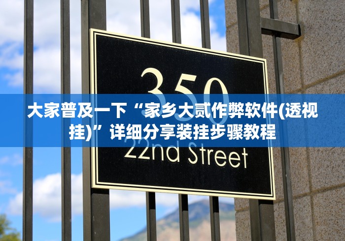大家普及一下“家乡大贰作弊软件(透视挂)”详细分享装挂步骤教程