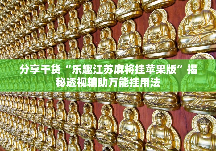 分享干货“乐趣江苏麻将挂苹果版”揭秘透视辅助万能挂用法