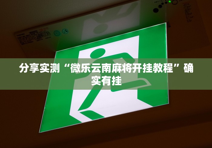 分享实测“微乐云南麻将开挂教程	”确实有挂