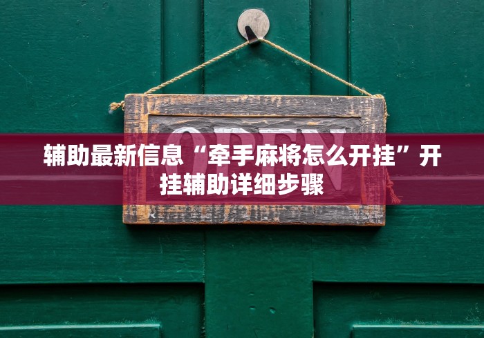 辅助最新信息“牵手麻将怎么开挂”开挂辅助详细步骤