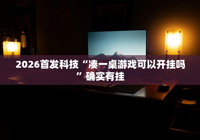 2026首发科技“凑一桌游戏可以开挂吗	”确实有挂