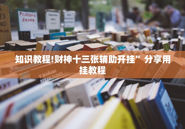 知识教程!财神十三张辅助开挂”分享用挂教程