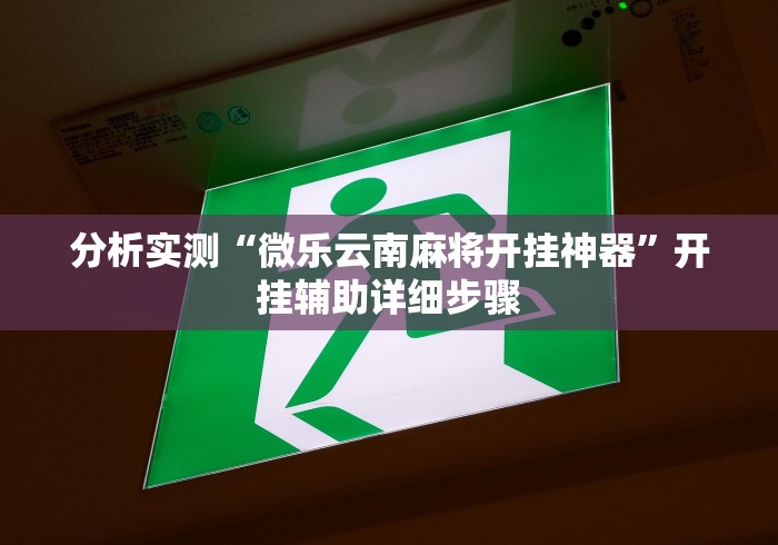 分析实测“微乐云南麻将开挂神器”开挂辅助详细步骤