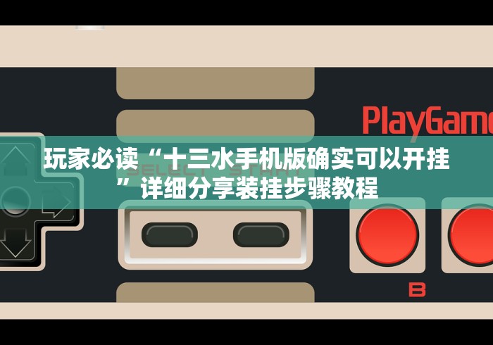 玩家必读“十三水手机版确实可以开挂”详细分享装挂步骤教程