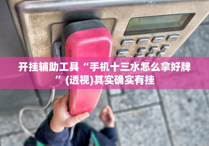开挂辅助工具“手机十三水怎么拿好牌	”(透视)其实确实有挂