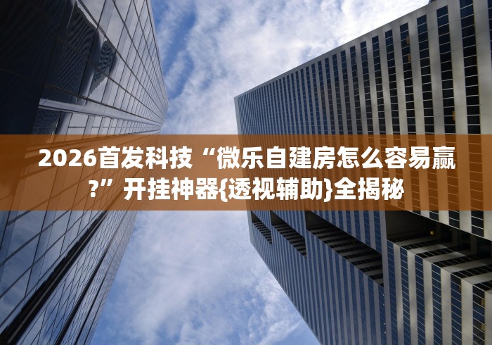 2026首发科技“微乐自建房怎么容易赢?”开挂神器{透视辅助}全揭秘