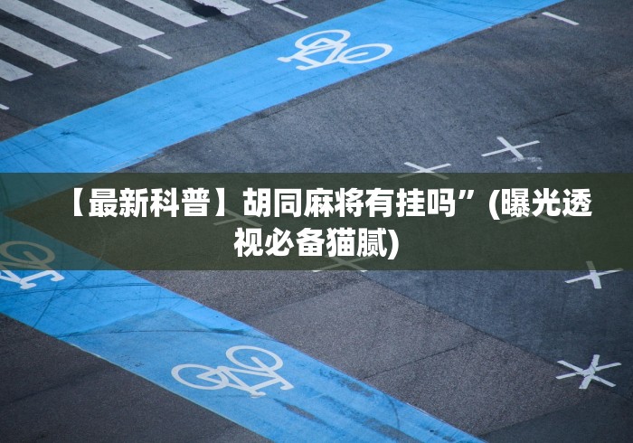 【最新科普】胡同麻将有挂吗	”(曝光透视必备猫腻)