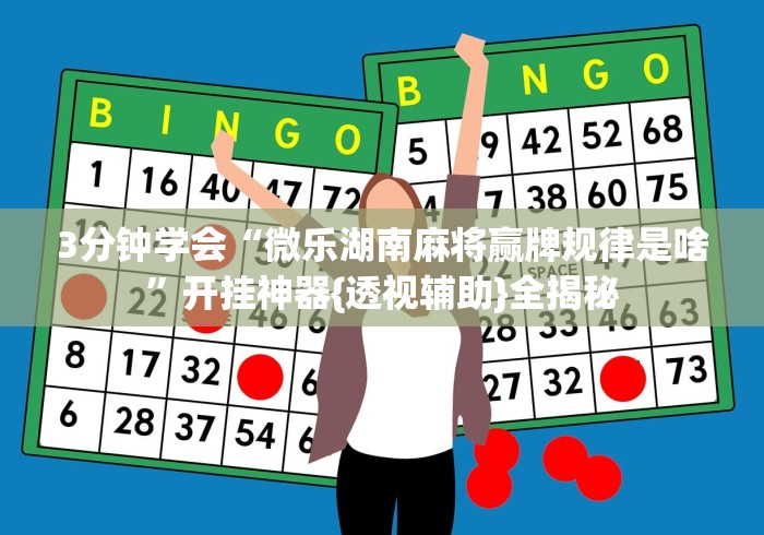 3分钟学会“微乐湖南麻将赢牌规律是啥”开挂神器{透视辅助}全揭秘
