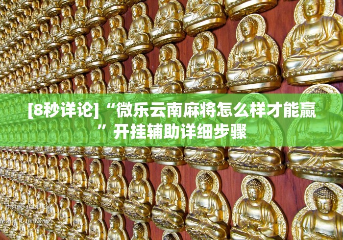 [8秒详论]“微乐云南麻将怎么样才能赢”开挂辅助详细步骤