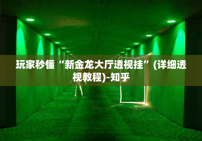 玩家秒懂“新金龙大厅透视挂”(详细透视教程)-知乎