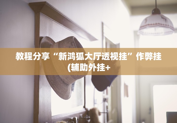 教程分享“新鸿狐大厅透视挂	”作弊挂(辅助外挂+