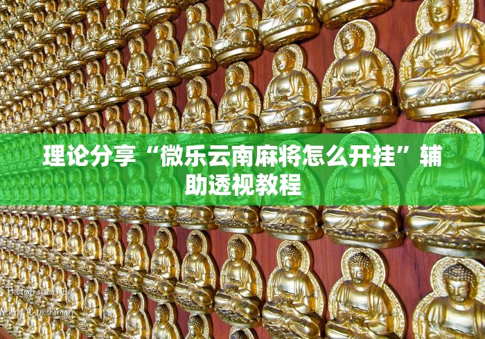 理论分享“微乐云南麻将怎么开挂”辅助透视教程