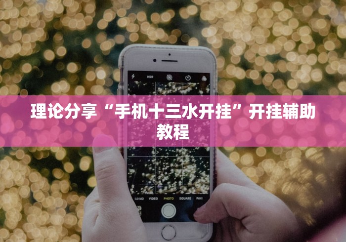 理论分享“手机十三水开挂”开挂辅助教程