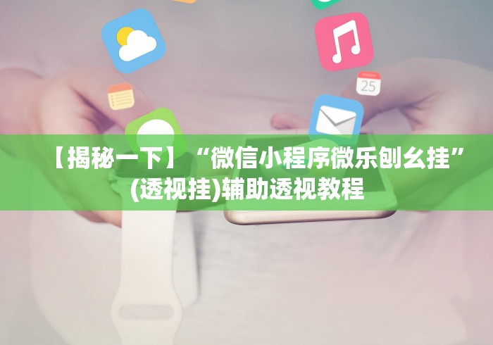 【揭秘一下】“微信小程序微乐刨幺挂”(透视挂)辅助透视教程