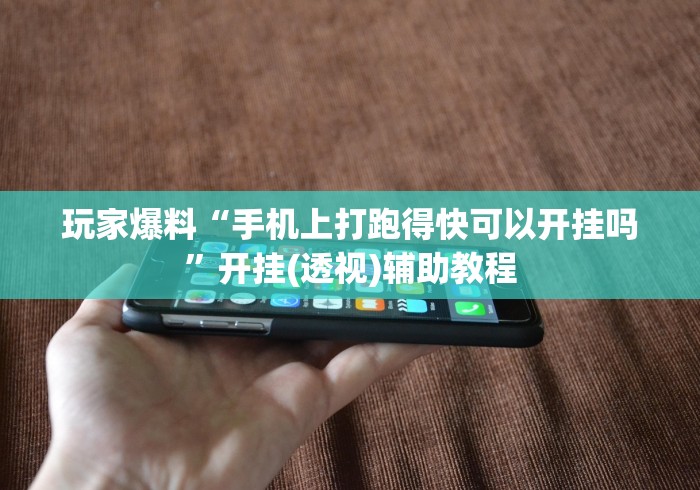 玩家爆料“手机上打跑得快可以开挂吗	”开挂(透视)辅助教程