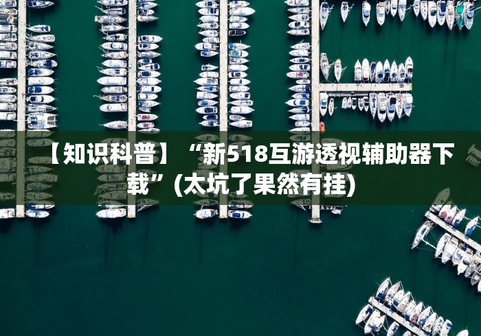 【知识科普】“新518互游透视辅助器下载”(太坑了果然有挂)