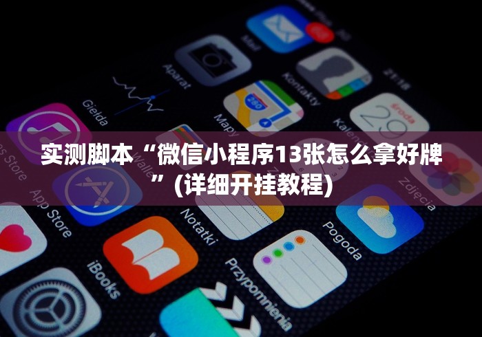 实测脚本“微信小程序13张怎么拿好牌”(详细开挂教程)