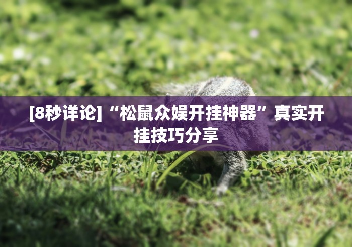 [8秒详论]“松鼠众娱开挂神器”真实开挂技巧分享