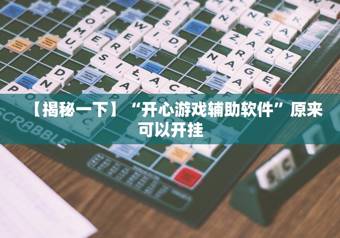 【揭秘一下】“开心游戏辅助软件”原来可以开挂