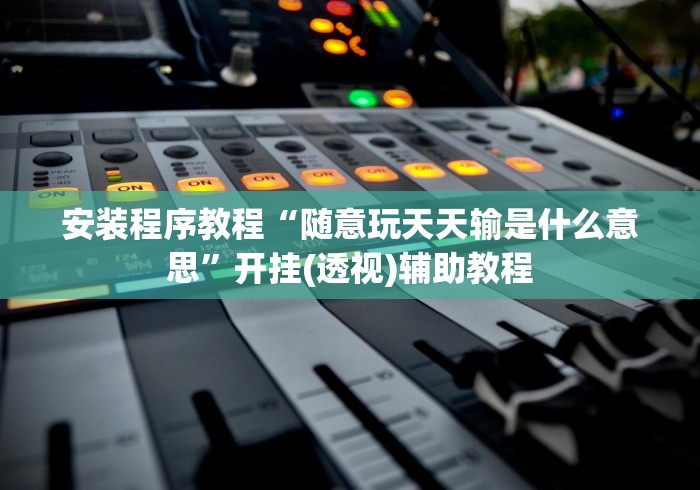 安装程序教程“随意玩天天输是什么意思”开挂(透视)辅助教程