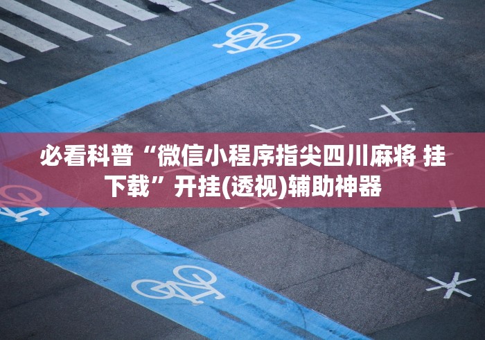 必看科普“微信小程序指尖四川麻将 挂下载”开挂(透视)辅助神器