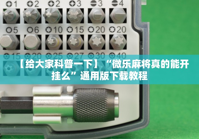 【给大家科普一下】“微乐麻将真的能开挂么”通用版下载教程