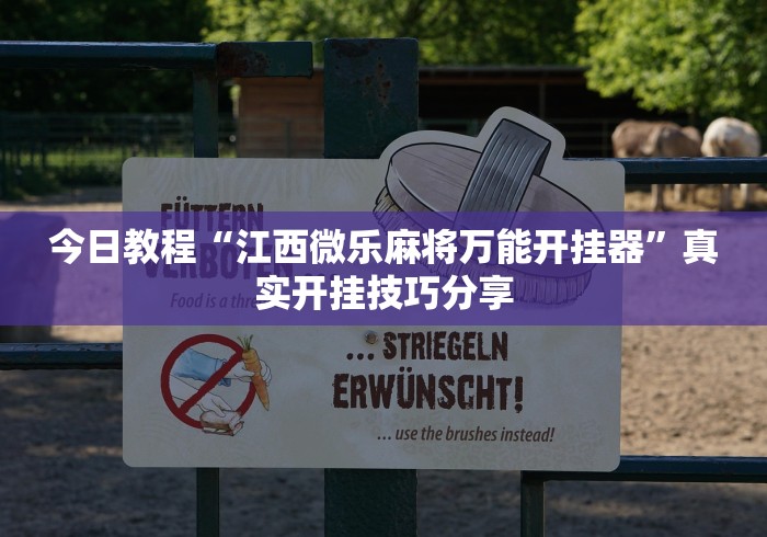 今日教程“江西微乐麻将万能开挂器”真实开挂技巧分享
