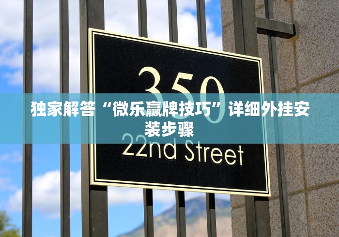 独家解答“微乐赢牌技巧	”详细外挂安装步骤