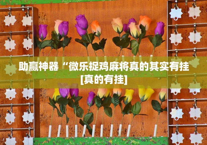 助赢神器“微乐捉鸡麻将真的其实有挂[真的有挂]