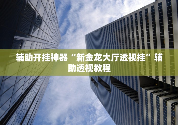 辅助开挂神器“新金龙大厅透视挂”辅助透视教程