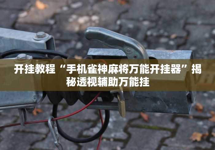 开挂教程“手机雀神麻将万能开挂器”揭秘透视辅助万能挂