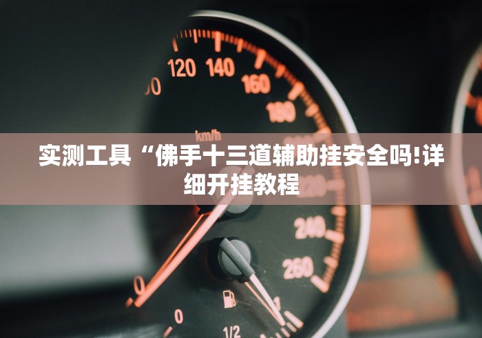 实测工具“佛手十三道辅助挂安全吗!详细开挂教程 实测工具“佛手十三道辅助挂安全吗!详细开挂教程