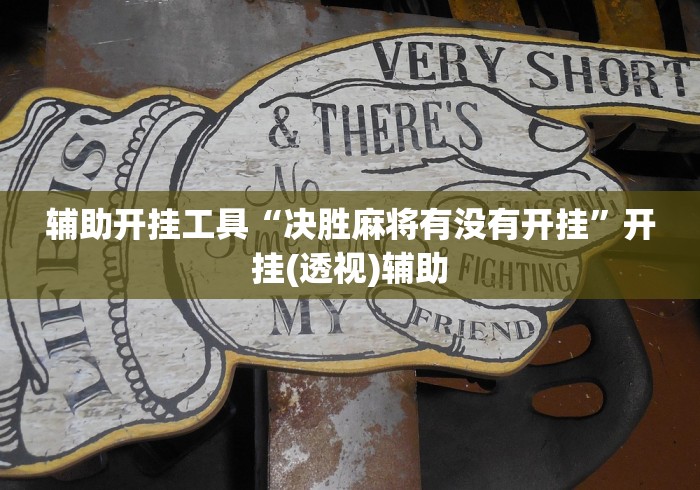 辅助开挂工具“决胜麻将有没有开挂”开挂(透视)辅助