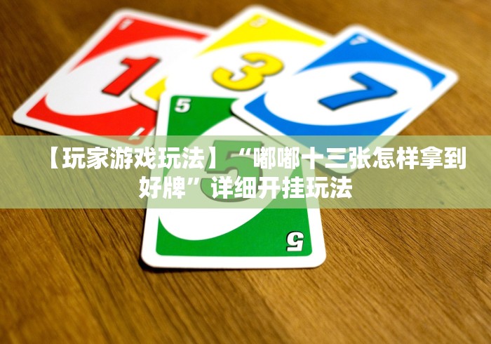 【玩家游戏玩法】“嘟嘟十三张怎样拿到好牌”详细开挂玩法