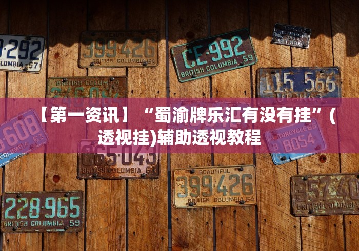 【第一资讯】“蜀渝牌乐汇有没有挂”(透视挂)辅助透视教程