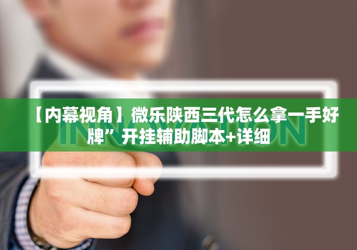 【内幕视角】微乐陕西三代怎么拿一手好牌”开挂辅助脚本+详细