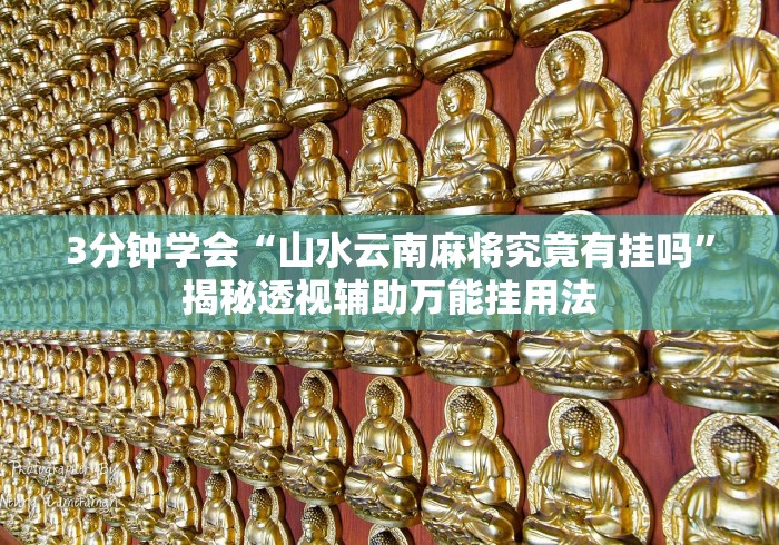 3分钟学会“山水云南麻将究竟有挂吗”揭秘透视辅助万能挂用法