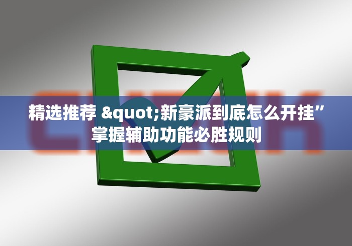 精选推荐 "新豪派到底怎么开挂”掌握辅助功能必胜规则