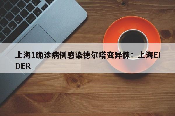 上海1确诊病例感染德尔塔变异株：上海EIDER