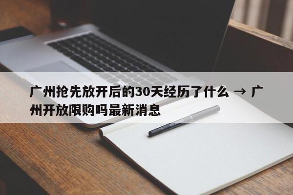 广州抢先放开后的30天经历了什么 → 广州开放限购吗最新消息